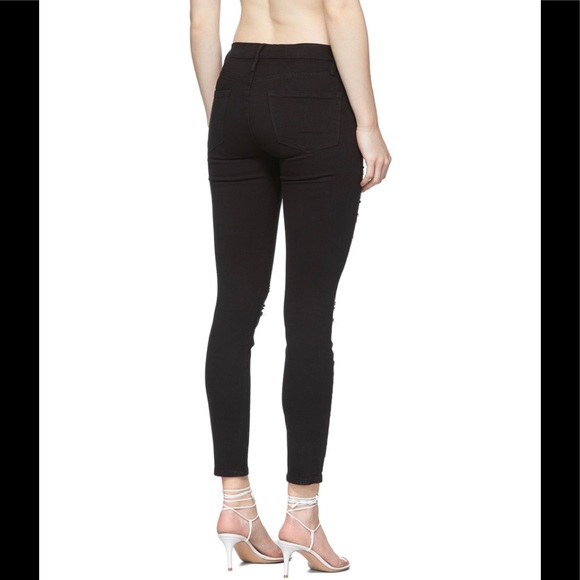 Frame Denim Le Skinny de Jeanne Distressed size 24 - Picture 3 of 6